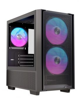 Einarex Pulse PM150 RGB Caja Micro-ATX Negro