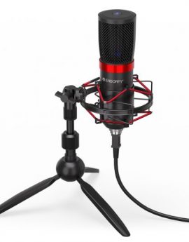 Micrófono Endorfy Solum Streaming T USB con trípode y filtro antipop negro
