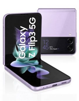 Smartphone Samsung Galaxy Z Flip3 5G 6.7' SIM única 8/256GB 3300 mAh Lavanda