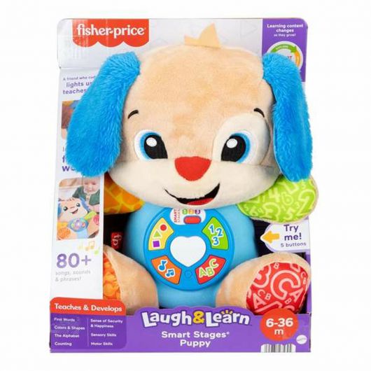 Peluche Musical Fisher-Price Perrito Rie y Aprende 4 Peluche Musical Fisher-Price Perrito Rie y Aprende