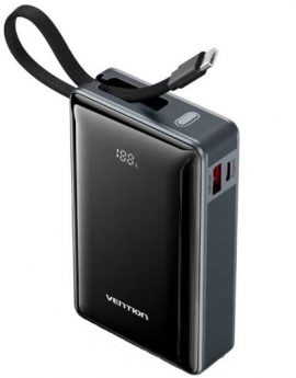 Powerbank 20000mAh Vention FKDM0/ 65W/ Gris