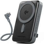 Powerbank 10000mAh Vention FKHH0/ 35W/ Wireless/ Gris/ Incluye Cable USB TIpo-C