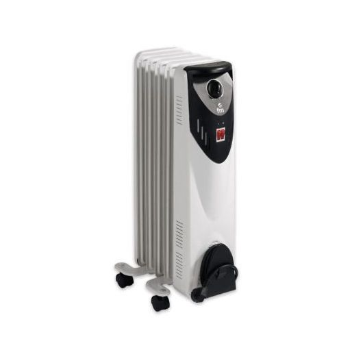 FM Calefacción RW-10 Radiador de Aceite 5 Elementos 1000W
