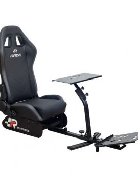 FR-TEC Race Asiento para Simulador de Conducción Negro