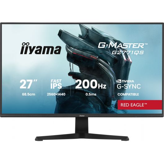 Monitor iiyama G-Master G2771QS-B1 27' Wide QuadHD 200Hz Fast IPS HDR10 G-SYNC FreeSync Altavoces