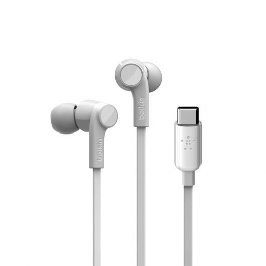 Belkin ROCKSTAR Auriculares Alámbrico Dentro de oído Llamadas/Música USB-C Blanco