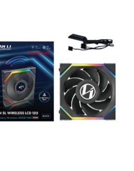 Lian-Li UNI FAN SL Wireless LCD 120 Reverse Blade Ventilador Suplementario 12 cm Negro