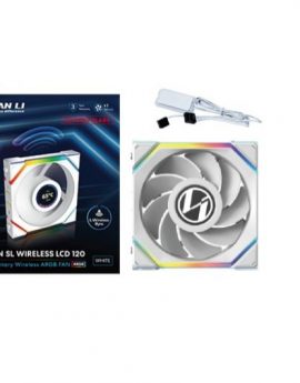 Lian-Li UNI FAN SL Wireless LCD 120 Reverse Blade Ventilador Suplementario 12 cm Blanco