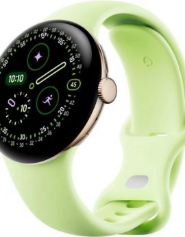 Google Pixel Watch 4 Wi-Fi Bluetooth NFC 41mm AMOLED LTPO Plata Correa Deportiva IP68 SpO2 5ATM Reacondicionado