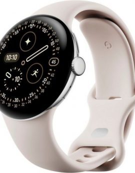 Google Pixel Watch 4 45mm Bluetooth aluminio plateado/correa porcelana Reacondicionado