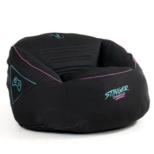 Puff Woxter Stinger Gaming/ con relleno/ Azul y Negro 2 Puff Woxter Stinger Gaming/ con relleno/ Azul y Negro