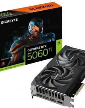 Tarjeta Gráfica Gigabyte GeForce RTX 5060 Ti WindForce/ 8GB GDDR7