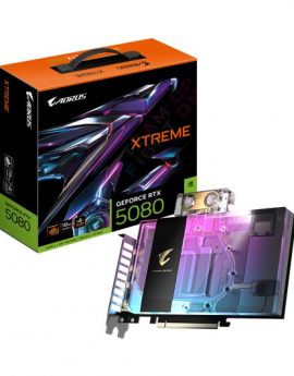 Tarjeta Gráfica Gigabyte GeForce RTX 5080 AORUS XTREME WATERFORCE WB 16GB GDDR7 Reflex 2 RTX AI DLSS4
