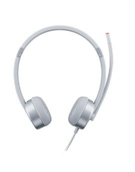 Lenovo 100 Stereo Analogue Headset Auriculares Oficina/Centro de llamadas Plata