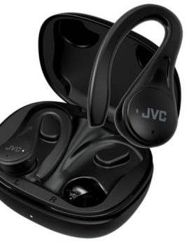 Auriculares Bluetooth JVC HA-EC25T con estuche de carga/ Autonomía 7.5h/ Negros
