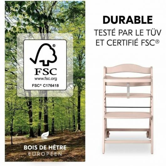 Trona evolutiva Hauck Beta Plus Haya FSC Natural blanqueada 6 Trona evolutiva Hauck Beta Plus Haya FSC Natural blanqueada