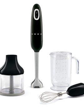 Smeg HBF03BLEU Batidora de mano con accesorios 700W Negro