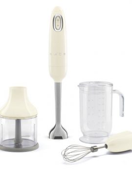 Smeg HBF03CREU Batidora de mano con accesorios 700W Crema