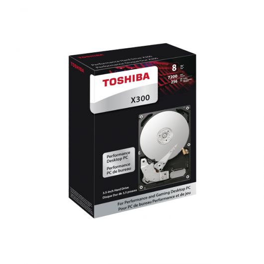 Toshiba X300 HDD 10TB 7200 RPM 256MB 3 Toshiba X300 HDD 10TB 7200 RPM 256MB 3.5' Sata