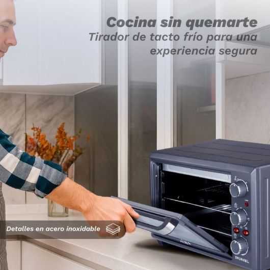 Horno de Sobremesa Grunkel HR-28COOK/ 1600W/ Capacidad 28L 2 Horno de Sobremesa Grunkel HR-28COOK/ 1600W/ Capacidad 28L