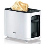 Braun PurEase HT 3000 Tostador 1000W 2 rebanadas Negro/Blanco