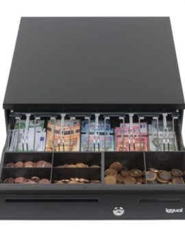 iggual IRON-35 Cajón Portamonedas 42cm 5+6 Negro
