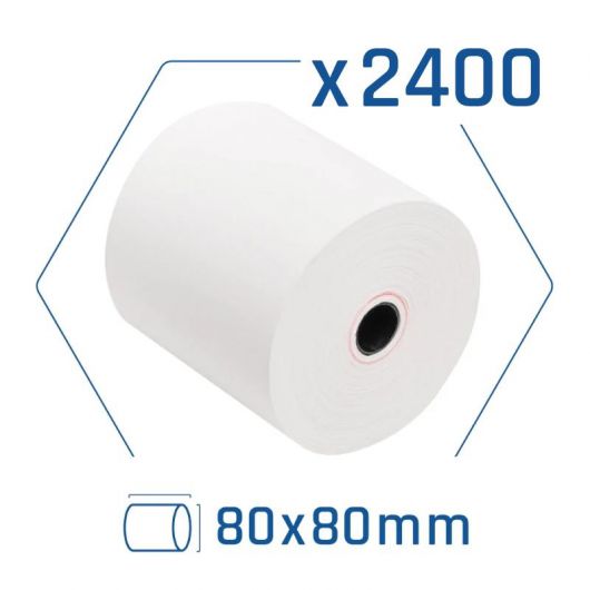 iggual Palet 2400 rollos papel térmico sin BPA 80x80mm