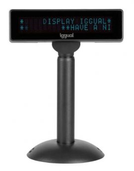 iggual INFO DISPLAY Visor TPV regulable USB VFD 7’ Negro