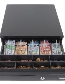 iggual IRON-20 Cajón portamonedas 42cm 4+8 Negro