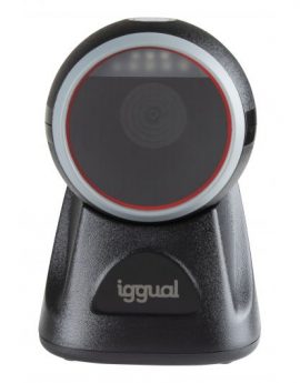 iggual L2DUSB-S-AX Lector código barras sobremesa 2D USB Negro