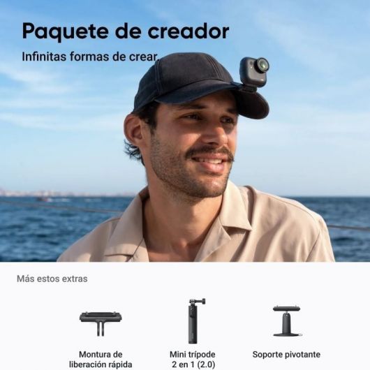 Cámara Digital Deportiva Insta360 GO Ultra Pack Creador/ 4K/ Ángulo de visión 360º/ Negra 2 Cámara Digital Deportiva Insta360 GO Ultra Pack Creador/ 4K/ Ángulo de visión 360º/ Negra