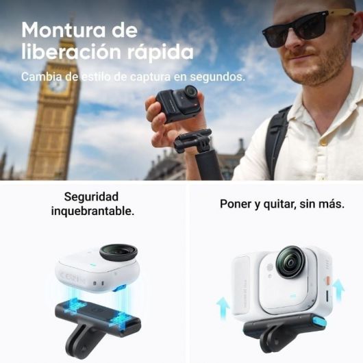 Cámara Digital Deportiva Insta360 GO Ultra Pack Creador/ 4K/ Ángulo de visión 360º/ Negra 3 Cámara Digital Deportiva Insta360 GO Ultra Pack Creador/ 4K/ Ángulo de visión 360º/ Negra