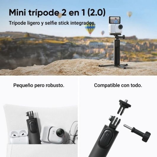 Cámara Digital Deportiva Insta360 GO Ultra Pack Creador/ 4K/ Ángulo de visión 360º/ Negra 4 Cámara Digital Deportiva Insta360 GO Ultra Pack Creador/ 4K/ Ángulo de visión 360º/ Negra