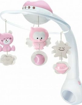 Infantino Douce Nuit 3 en 1 Móvil Proyector Musical Rosa