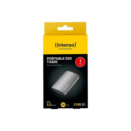 Disco duro externo solido SSD Intenso TX800 1TB USB-C 4 Disco duro externo solido SSD Intenso TX800 1TB USB-C