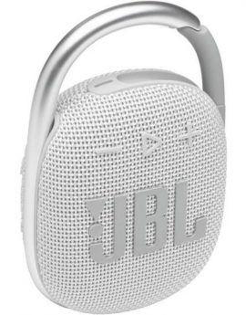 Altavoz con Bluetooth JBL Clip 4/ 5W/ 1.0/ Blanco