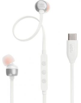 Auriculares Intrauditivos JBL Tune 310C/ con Micrófono/ Blancos