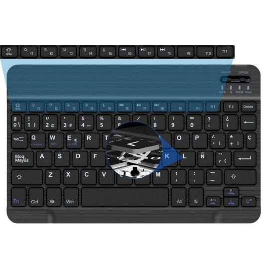 Funda con Teclado Just In Case 8327857 Bluetooth para Tablet para iPad 10ª Generación de 10 Funda con Teclado Just In Case 8327857 Bluetooth para Tablet para iPad 10ª Generación de 10.9'/ Negra