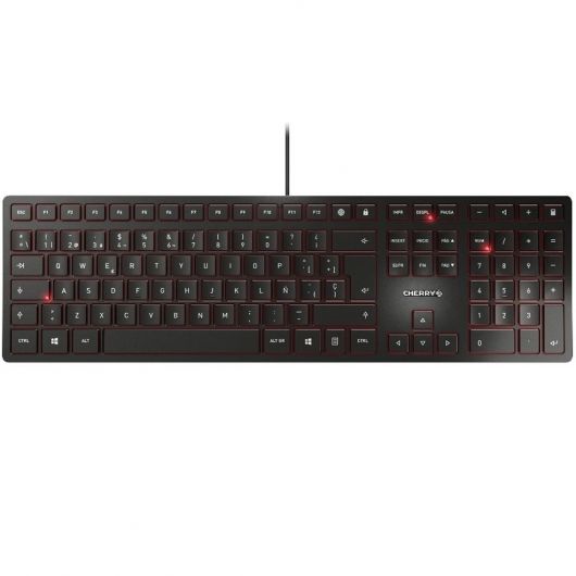 Cherry KC 6000 Slim Teclado ultraplano USB Negro