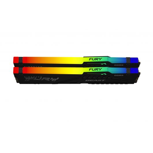 Kingston FURY Beast RGB 32GB 5200MHz DDR5 CL40 (Kit de 2) 2 Kingston FURY Beast RGB 32GB 5200MHz DDR5 CL40 (Kit de 2)