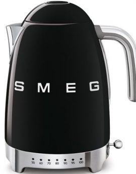 Smeg KLF04BLEU Hervidor eléctrico de Temperatura Variable 1.7L 2400W Negro