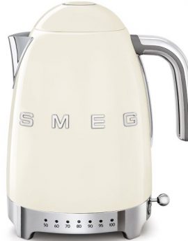 Smeg KLF04CREU Hervidor eléctrico de Temperatura Variable 1.7L 2400W Crema