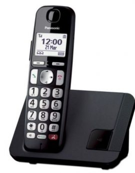 Teléfono Inalámbrico Panasonic KX-TGE250SPB/ Negro