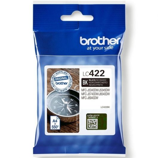 Cartucho de Tinta Original Brother LC-422/ Negro 2 Cartucho de Tinta Original Brother LC-422/ Negro
