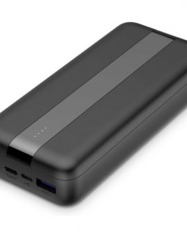 Powerbank Contact 20.000 mAh, Polímero de Litio, 10,5 W, Carga simultánea, Cable USB-A a USB-C Incluido, Negro Reacondicionado