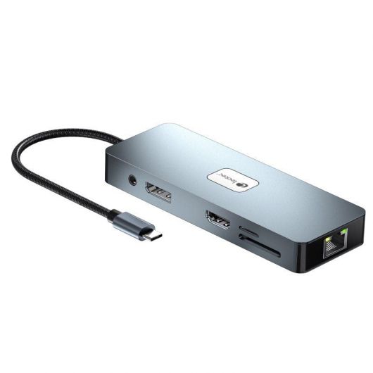 Docking USB Tipo-C Leotec LEDS03/ 3xUSB/ 1xUSB Tipo-C PD/ 1xHDMI 4K/ 1 xDisplayPort/ 1xVGA/ 1xAudio/ 1xRJ45/ 1xLector Tarjetas SD y MicroSD/ Gris 2 Docking USB Tipo-C Leotec LEDS03/ 3xUSB/ 1xUSB Tipo-C PD/ 1xHDMI 4K/ 1 xDisplayPort/ 1xVGA/ 1xAudio/ 1xRJ45/ 1xLector Tarjetas SD y MicroSD/ Gris