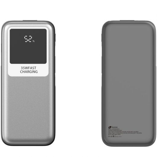 Powerbank 10000mAh Leotec LEPOW35W10S/ 35W/ Plata y Gris/ Incluye Cable USB Tipo-C y Lightning 5 Powerbank 10000mAh Leotec LEPOW35W10S/ 35W/ Plata y Gris/ Incluye Cable USB Tipo-C y Lightning