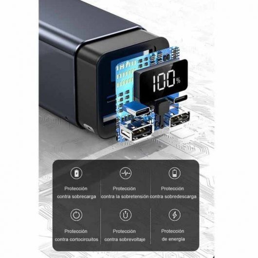 Batería Externa/Powerbank Leotec PowerBank 20000mAh PD / 65W/ Compatible con Portátiles 5 Batería Externa/Powerbank Leotec PowerBank 20000mAh PD / 65W/ Compatible con Portátiles