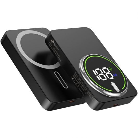 Powerbank 10000mAh Leotec LEPOWW20W10K/ 20W/ Wireless/ Negra/ Incluye Cable USB Tipo-C 2 Powerbank 10000mAh Leotec LEPOWW20W10K/ 20W/ Wireless/ Negra/ Incluye Cable USB Tipo-C