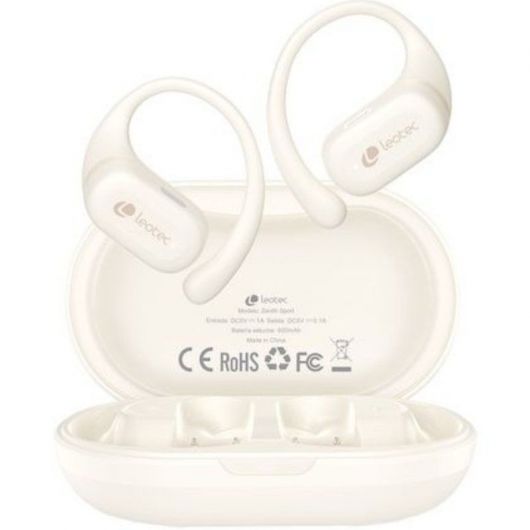 Auriculares Deportivos Bluetooth Leotec Open Air Zenith Sport con estuche de carga/ Autonomía 6 Auriculares Deportivos Bluetooth Leotec Open Air Zenith Sport con estuche de carga/ Autonomía 6.5h/ Beige